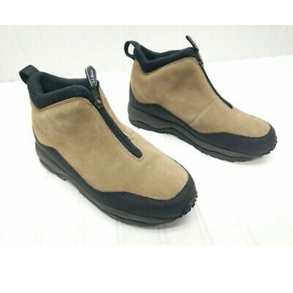 L.L.Bean Women  Zip Up Suede Boots Primalof size6